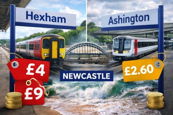 Now Northumberland Rail Fare