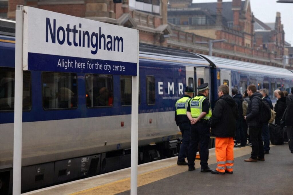 Now Nottingham to Derby Rail