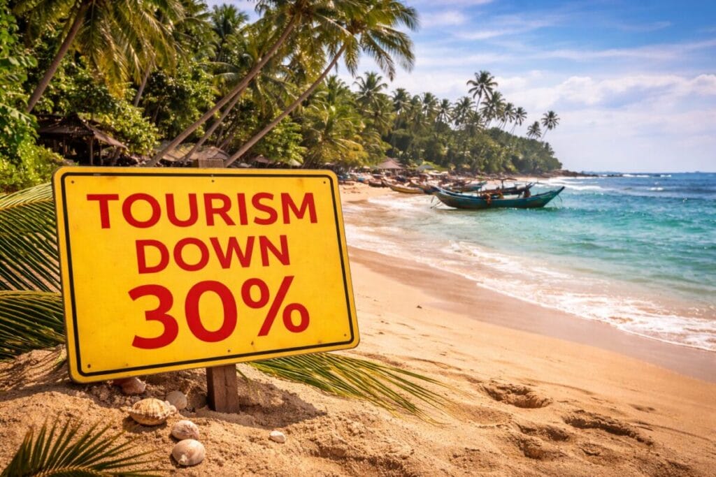 Now Sri Lanka Tourism Declines by 30%