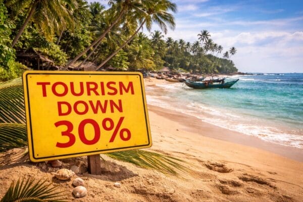 Now Sri Lanka Tourism Declines by 30%