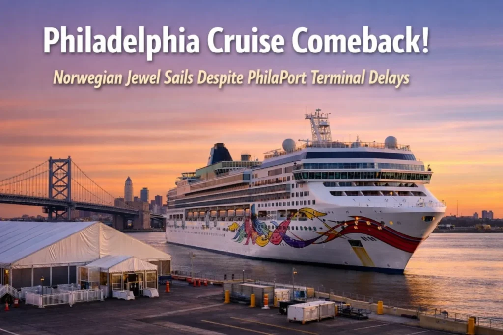 Philadelphia Cruise Comeback Begins as Norwegian Jewel Sails Despite PhilaPort Terminal Construction Delays