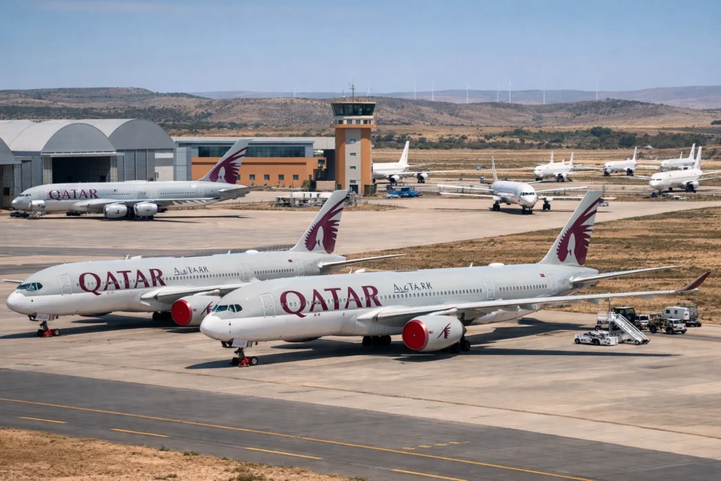 Qatar Airways Grounds Fleet and Moves