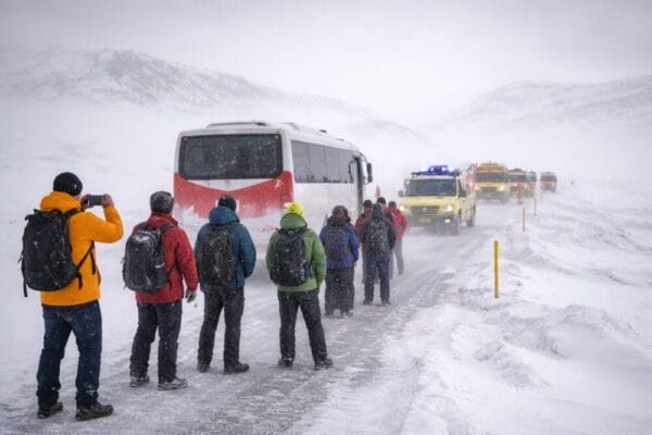 Severe Storm Disrupts Travel in Northwest Iceland