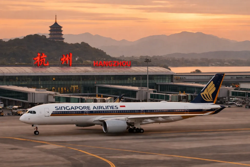 Singapore Airlines Launches Daily Hangzhou Flights