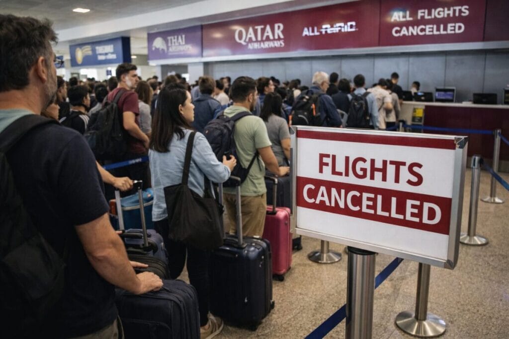 Bangkok airport travel disruption