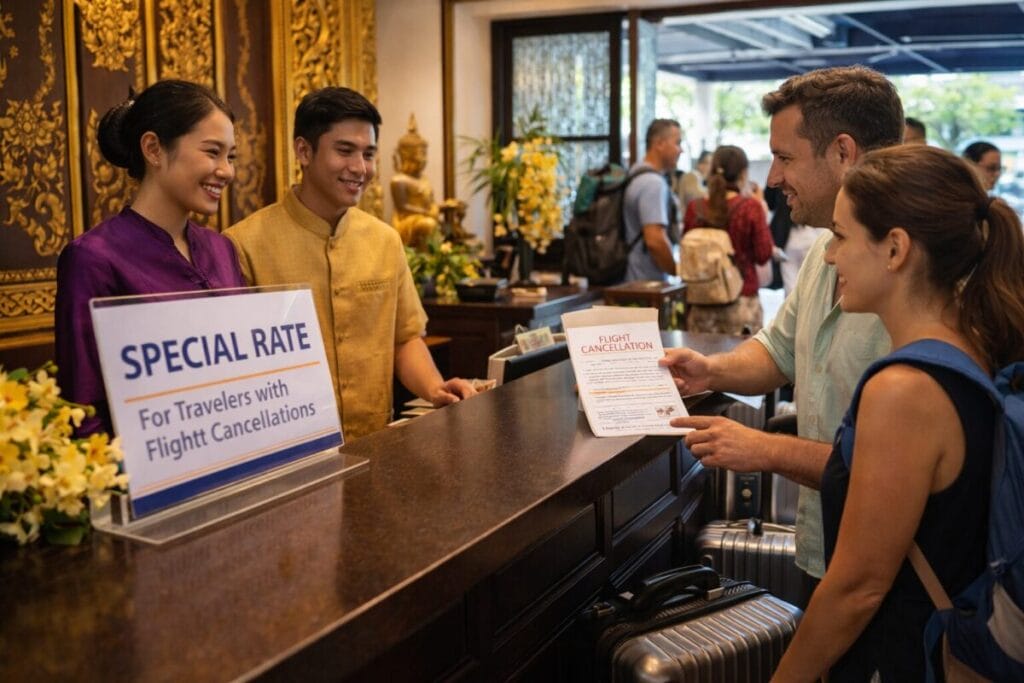 Thailand flight disruption support