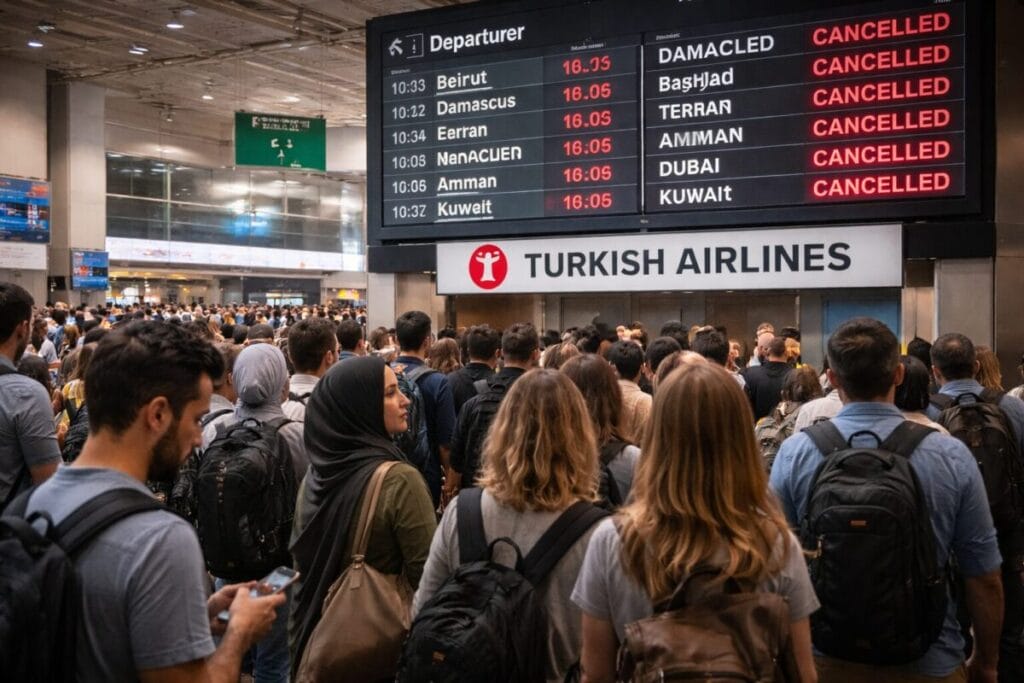 Middle East airspace crisis