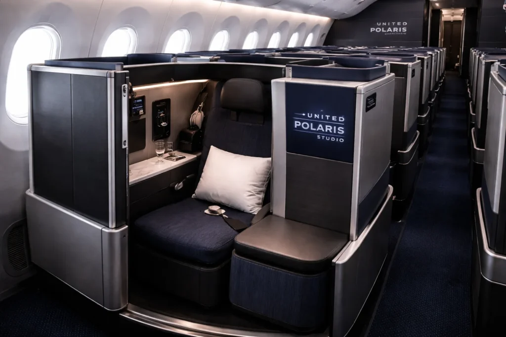 United Airlines Launches Polaris Studio on Boeing 787