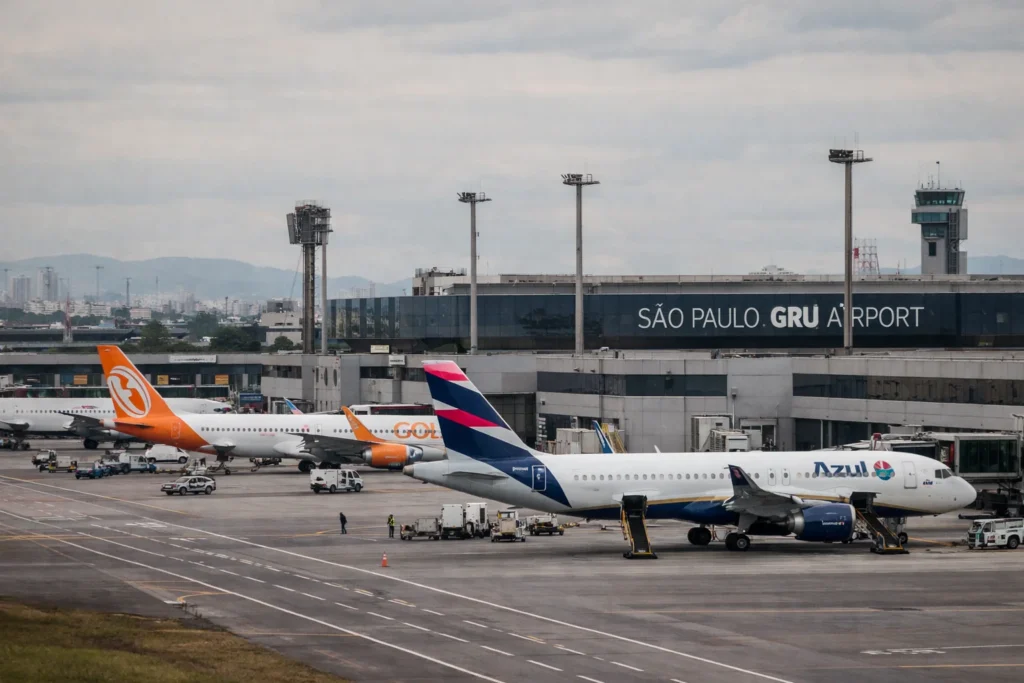 Airplanes at São Paulo GRU Airport