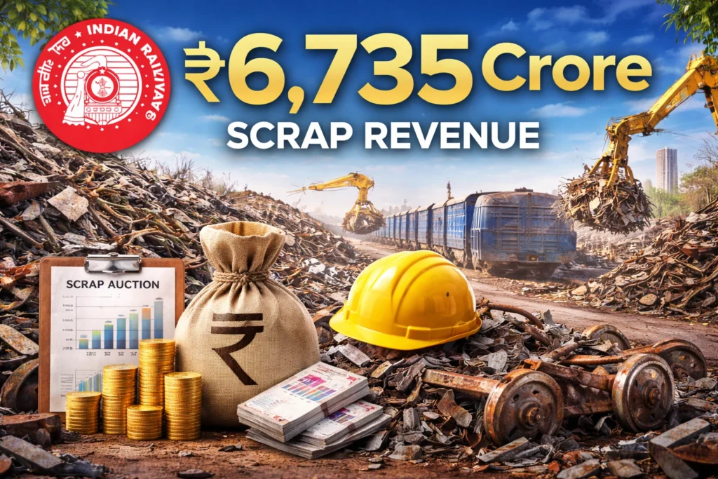 Indian Railways Records ₹6,735 Crore Scrap Revenue in FY26, Boosting Efficiency and Non-Fare Earnings
