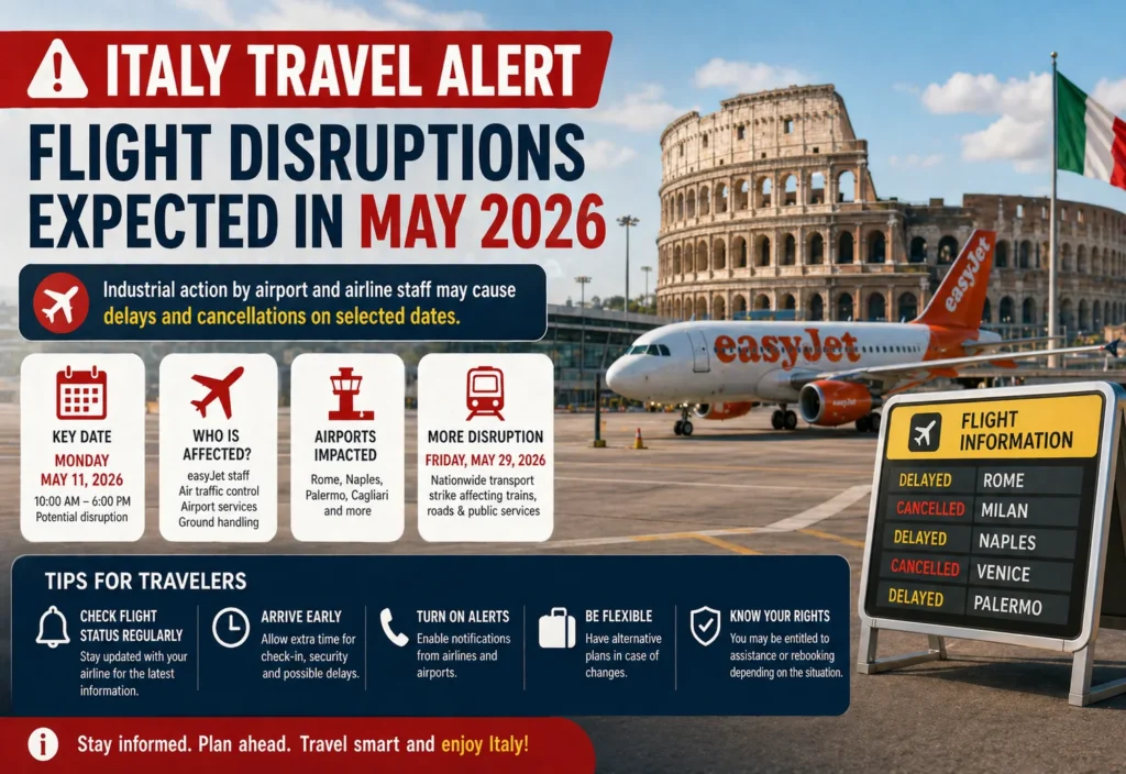 Italy Travel Alert for May 2026