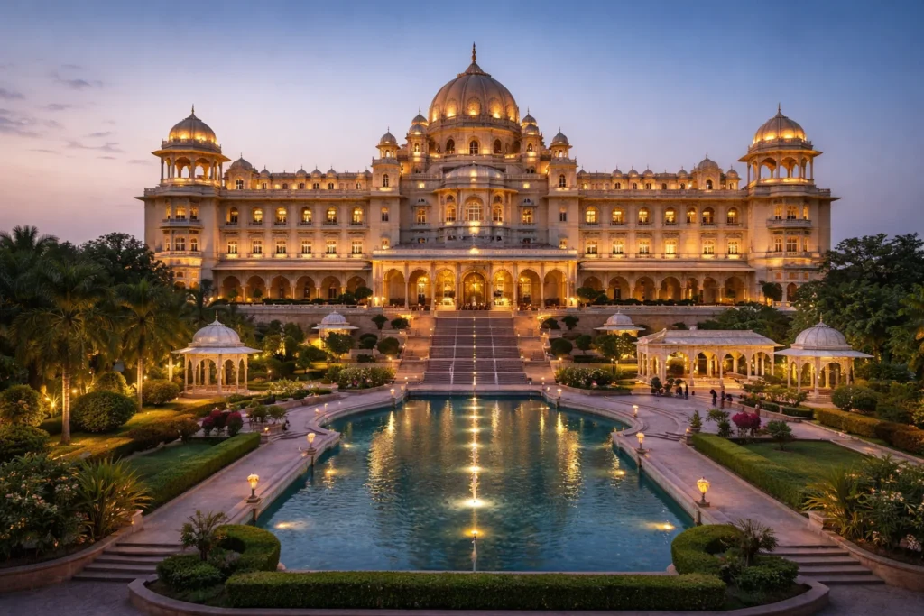 NoorMahal Palace at twilight