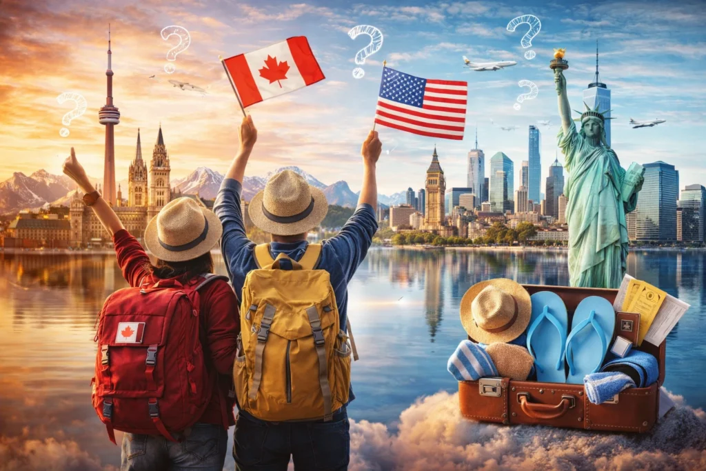 travel booking flexibility USA Canada