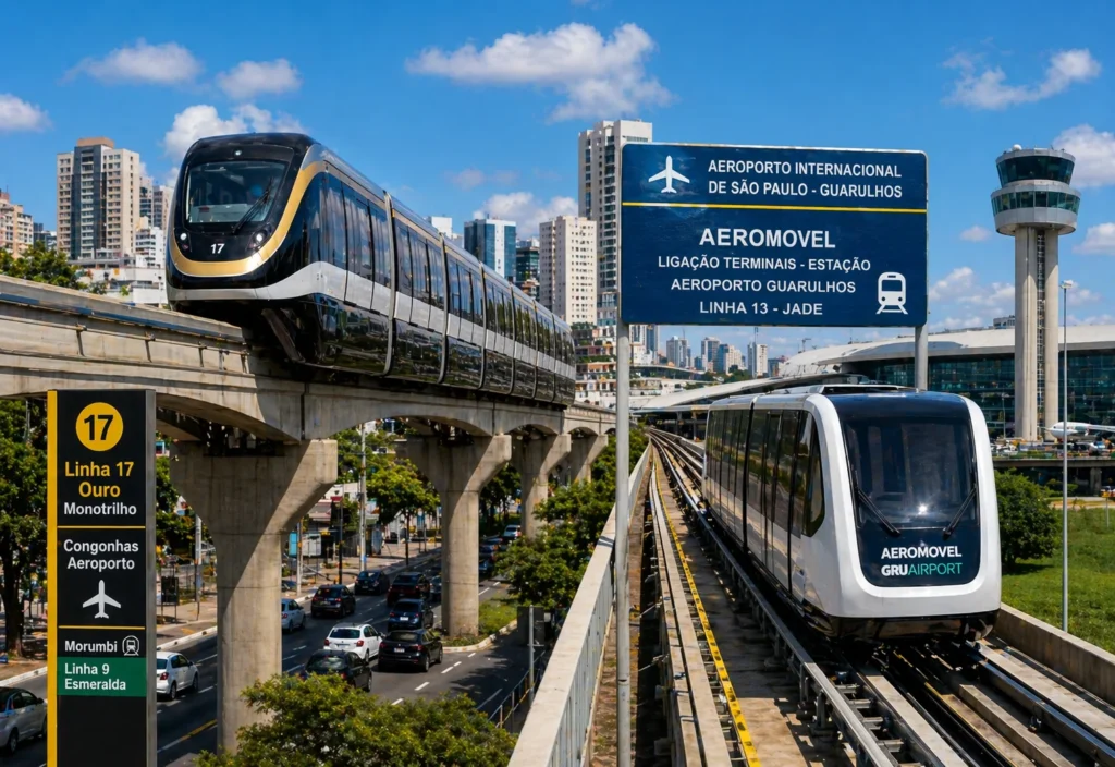 São Paulo Opens Airport Monorail and Peoplemover