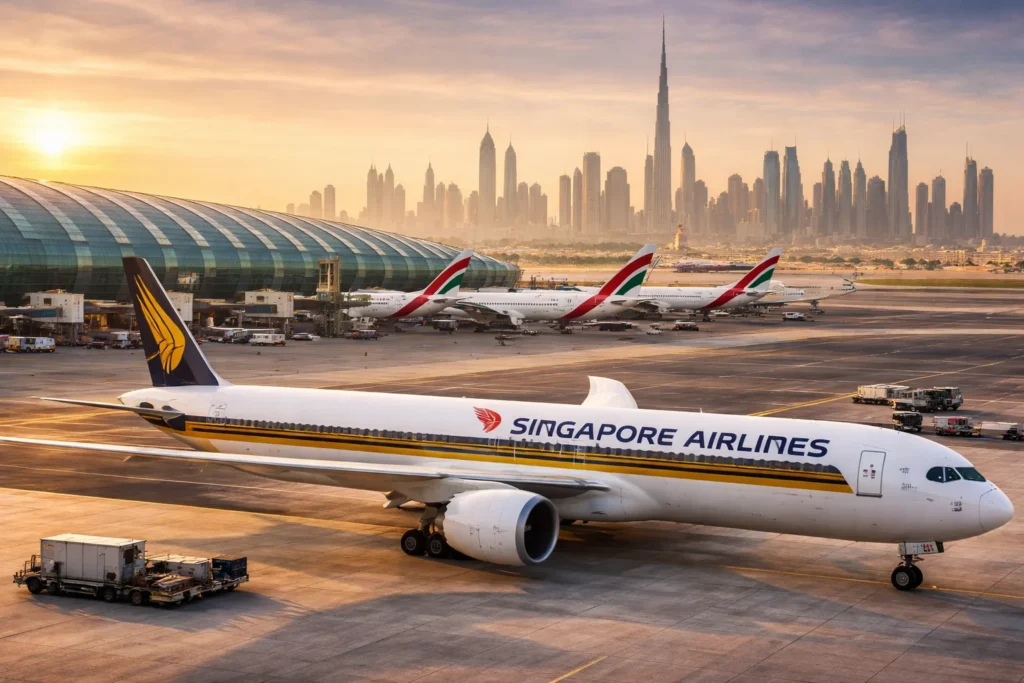 Singapore Airlines Extends Dubai Flight Cancellations