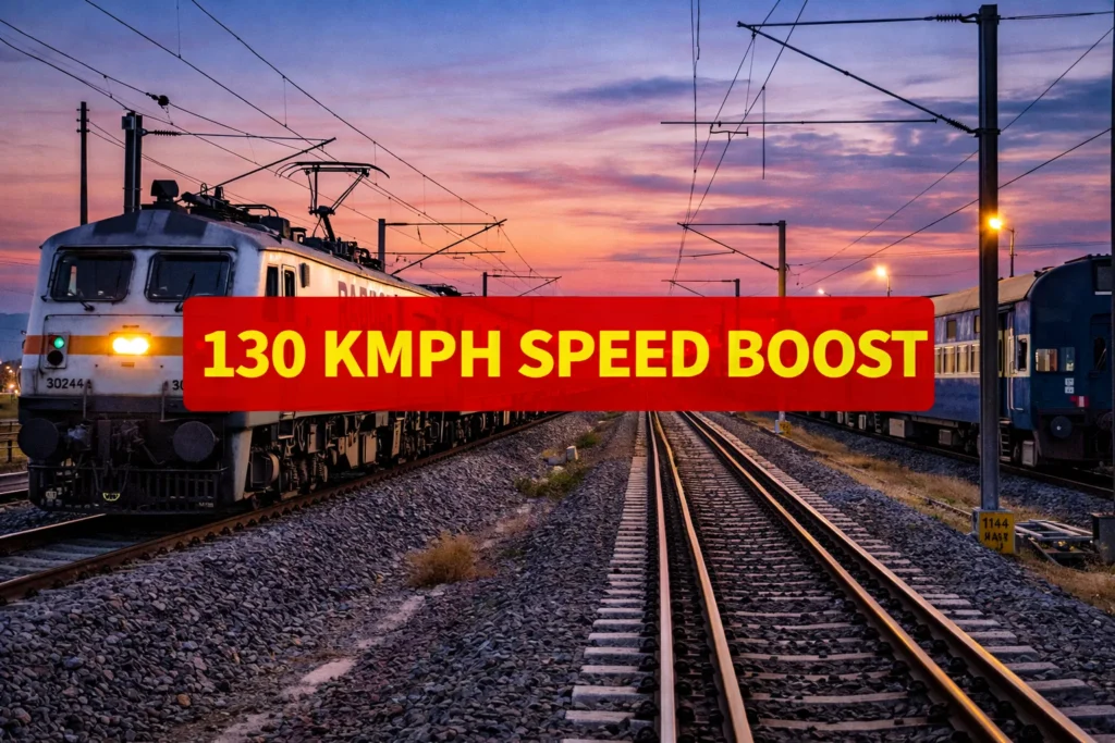 Trains at twilight boosting speed