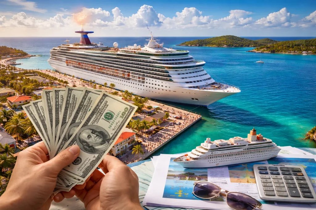 Tropical cruise getaway planning moment