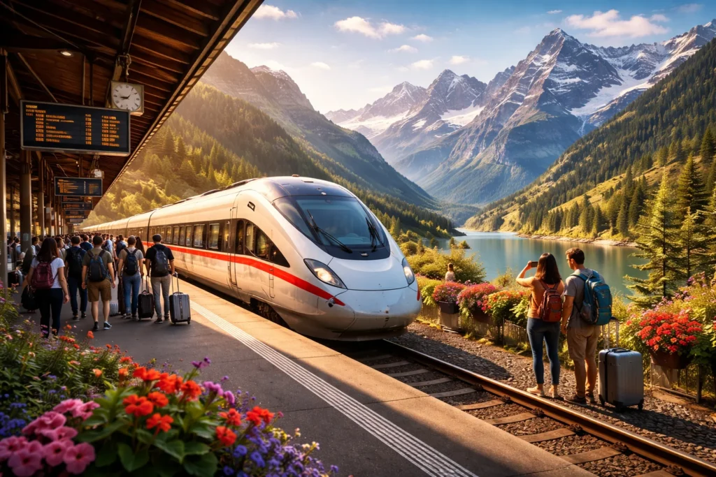 sustainable travel, railway growth