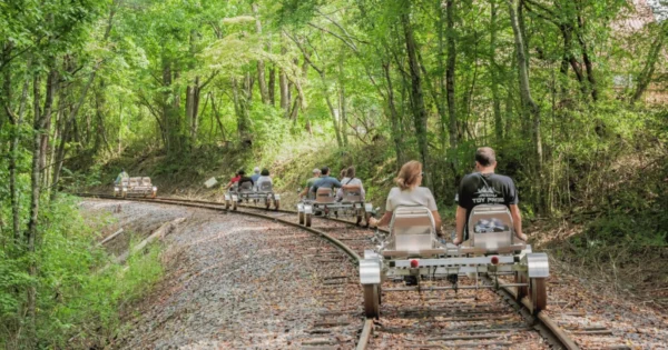 rail biking