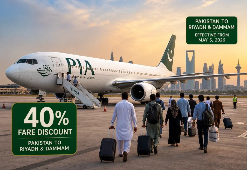 PIA fare discount, Pakistan International Airlines