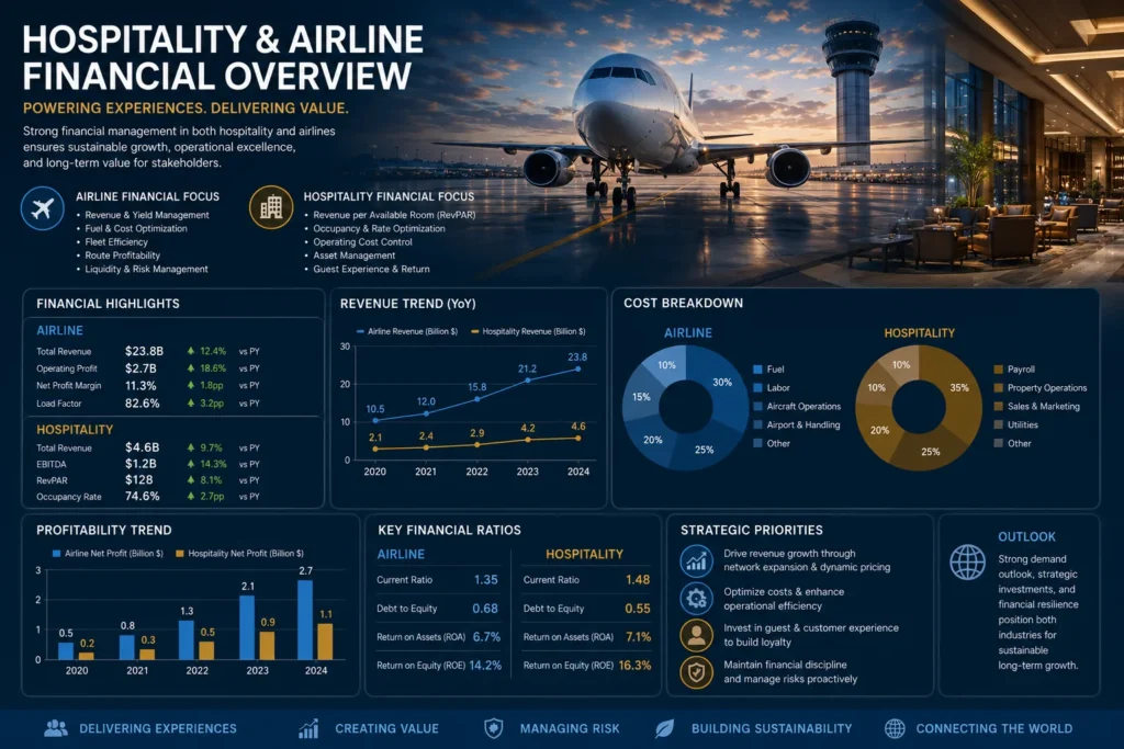 Aviation and hospitality financial overview