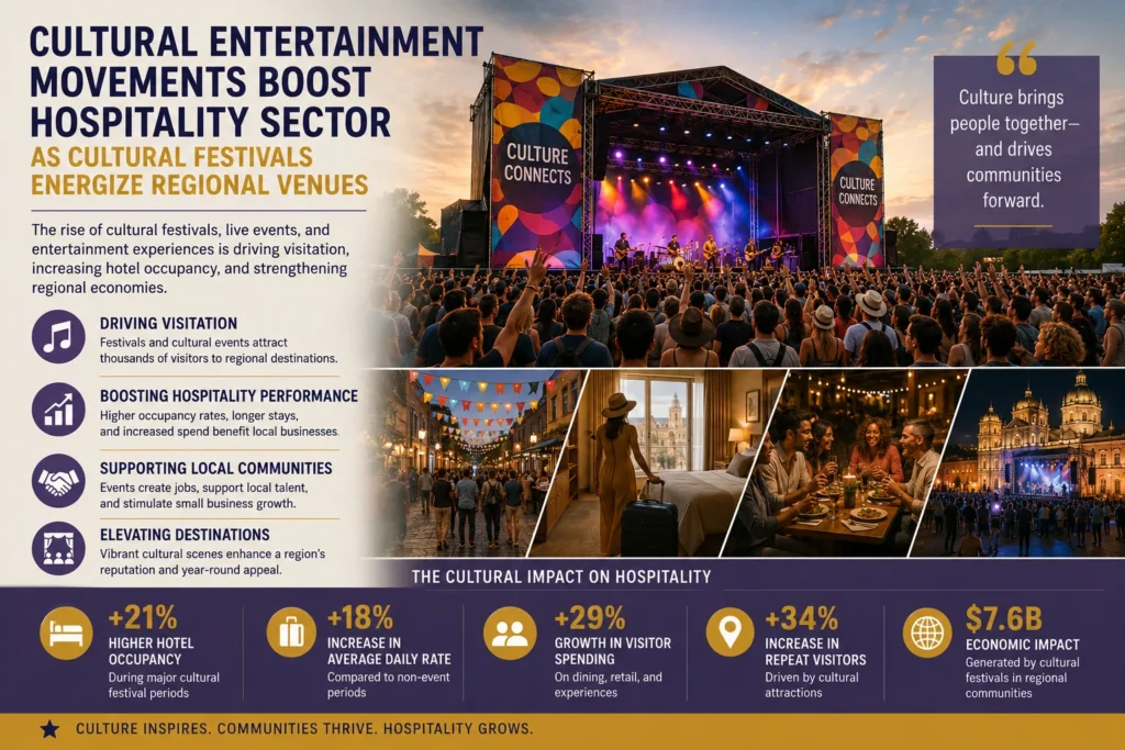 Cultural Entertainment Movements Boost Hospitality Sector As Cultural Festivals Energize Regional Venues