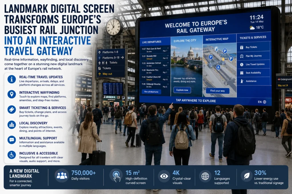 Digital transformation at Europe's busiest station