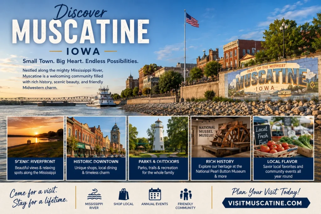 Discover Muscatine Riverfront and Charm