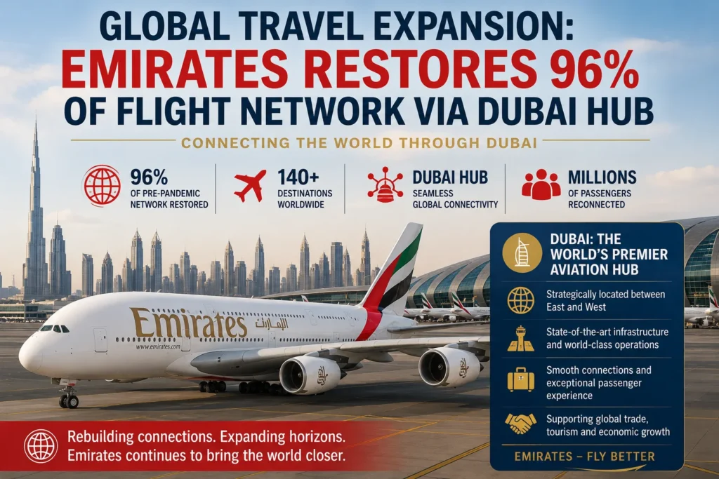 Emirates' global travel expansion campaign