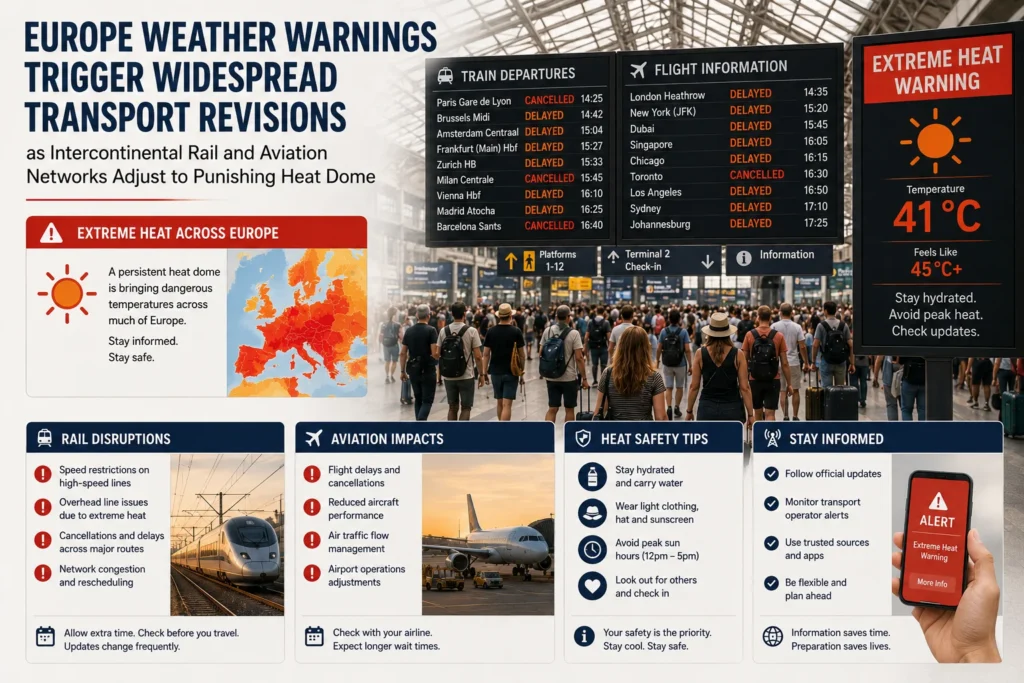 Europe facing extreme heat disruptions