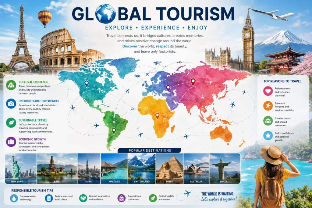 Explore the world with tourism