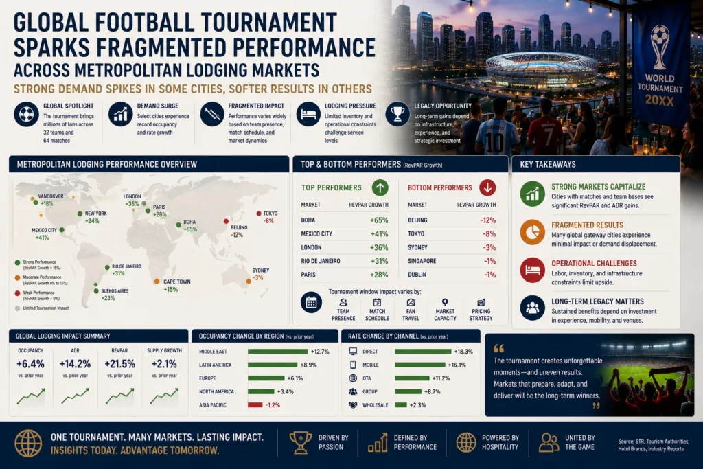 Global football tournament market performance overview