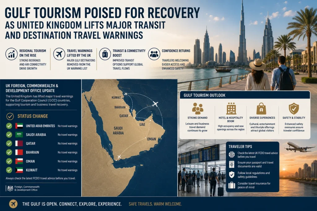 Gulf tourism recovery and growth