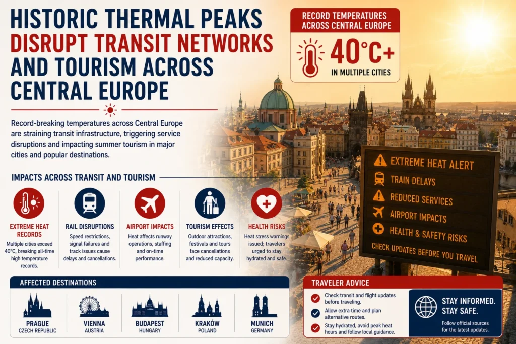Historic heat wave impacts Central Europe