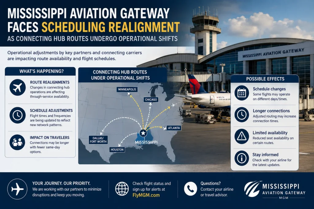 Mississippi aviation gateway updates infographic