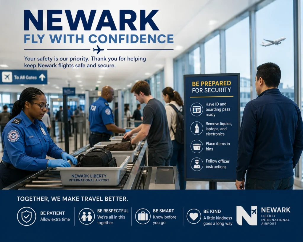 Newark airport security travel with confidence