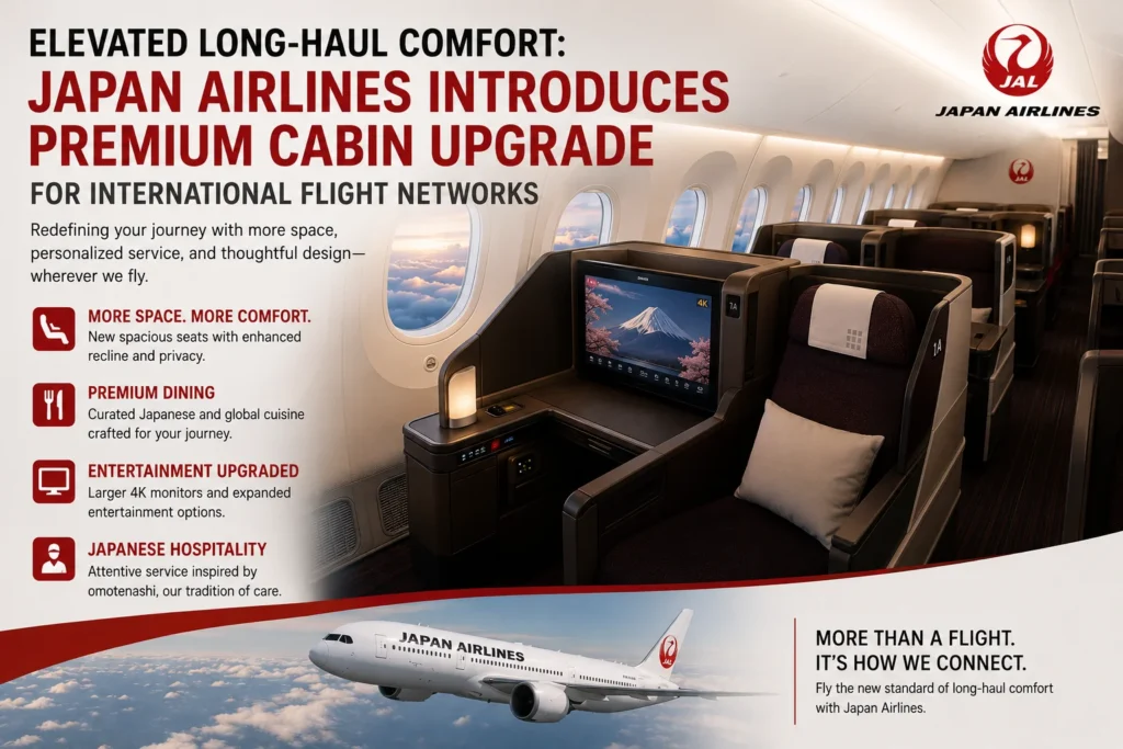 Premium comfort with Japan Airlines