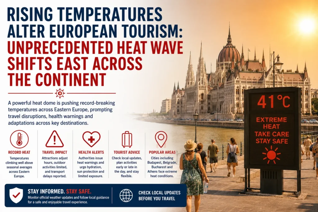 Rising temperatures impact European tourism