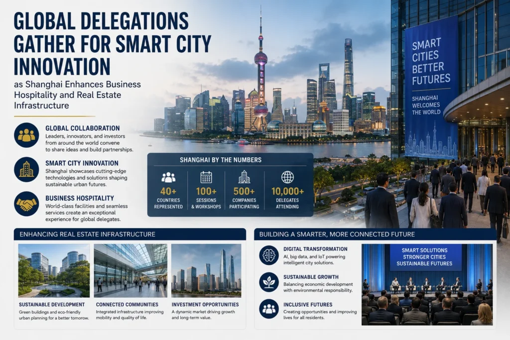 Shanghai global business event infographic