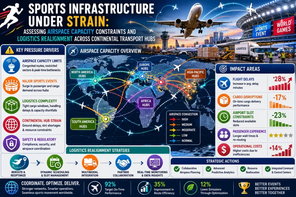 Sports logistics and airspace capacity overview