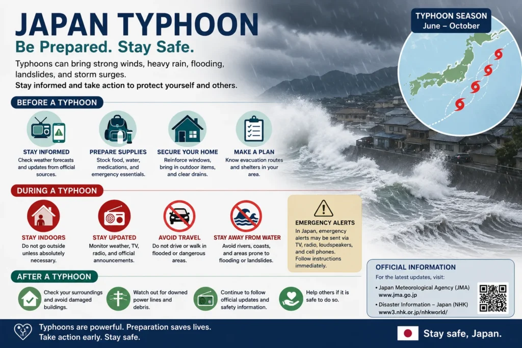 Stay safe during Japan's typhoon season