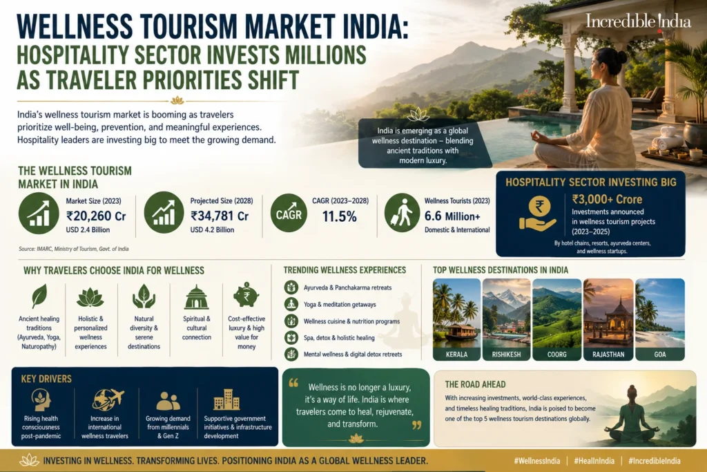 Wellness tourism growth in India