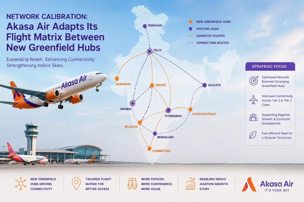 Akasa Air network expansion and hubs