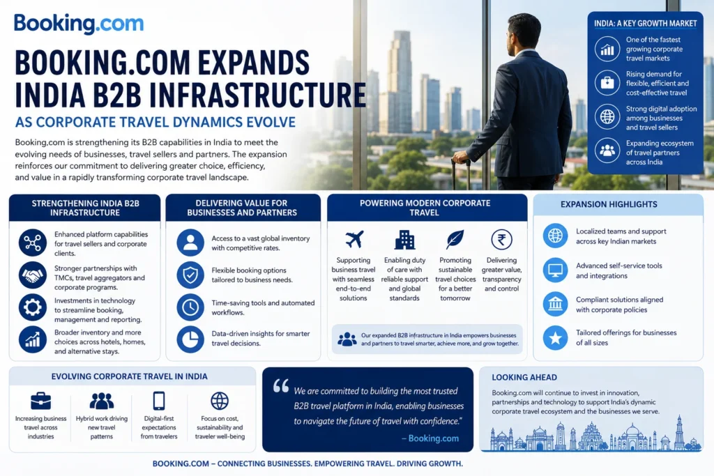 Booking.com India corporate travel expansion