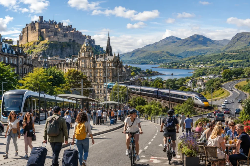 Bustling Highland City by the Loch