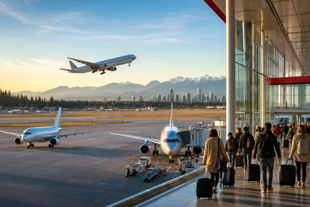Canadian airport buzzes with renewed travel