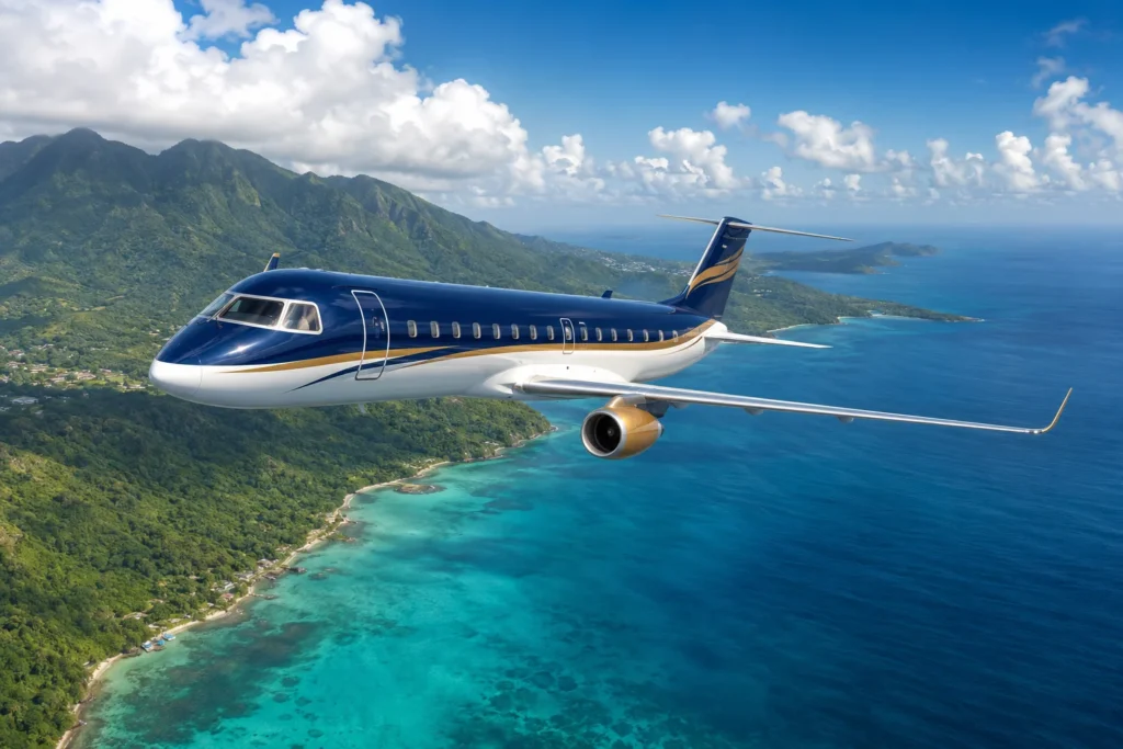 Caribbean Jet Linking Dominica and Trinidad