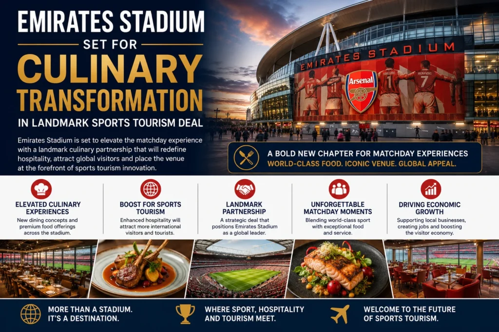 Emirates Stadium culinary transformation announcement