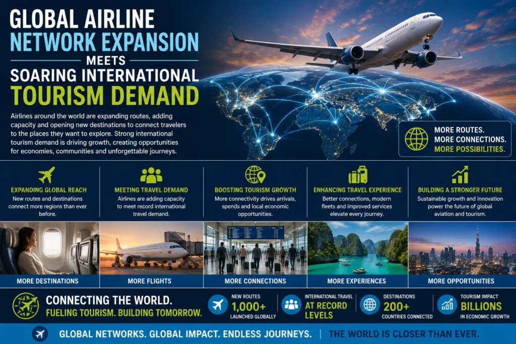 Global airline network expansion in focus