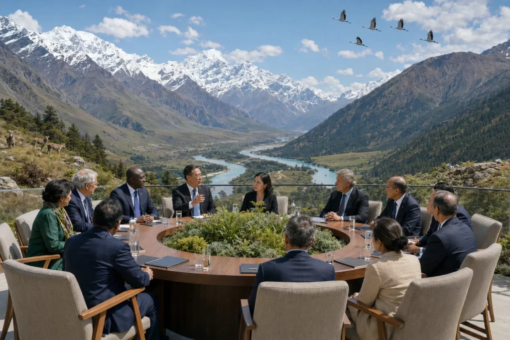 Global leaders united for green development